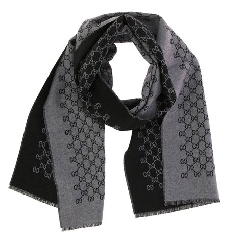 black gucci scarf men|authentic Gucci silk scarf.